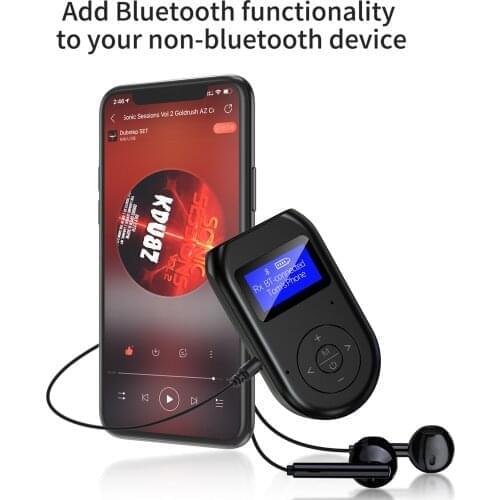 Bluetooth 5.0 Transmitter Receiver 3IN1 Wireless Audio 3.5mm USB Adapter For TV