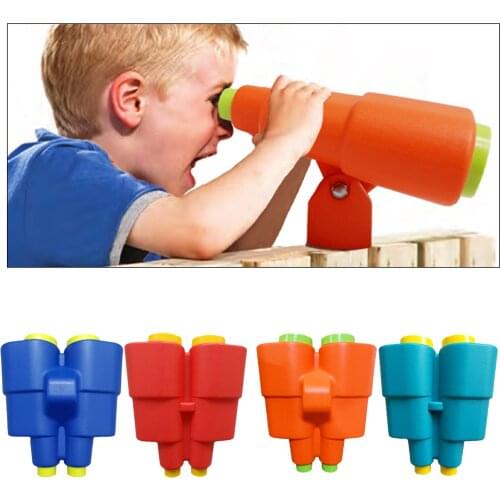 Adjustable Binoculars Pirate Ship Playground Science Toy Accs Exploration Interactive Learning Educational Gift for Boys Girls