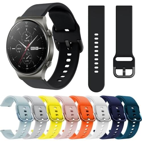 Sport Silicone Replaceable strap for HUAWEI Watch GT 2 Pro band for Watch GT 2e GT2 42mm 46mm Bracelet Watchbands Correa