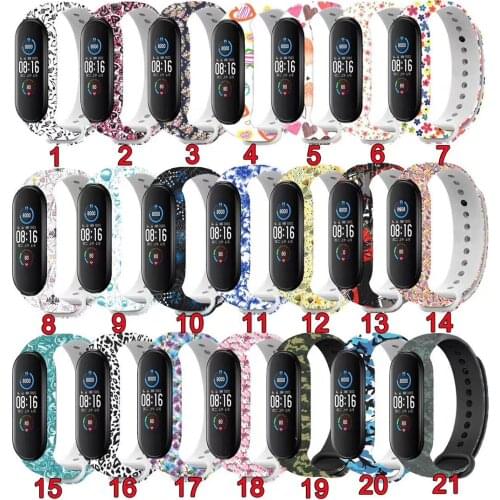 For Xiaomi Mi Band 3 4 5 bracelet Sport Strap watch Colorful Silicone Wristband For mi band 4 5 Smart straps Miband 4 5 Strap