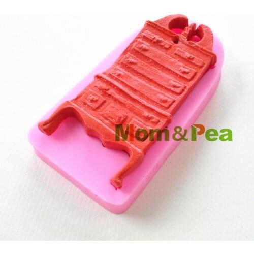 Mom&Pea 0926 Free Shipping Small Cabinet Shaped Silicone Mold Cake Decoration Fondant Cake 3D Mold Food Grade