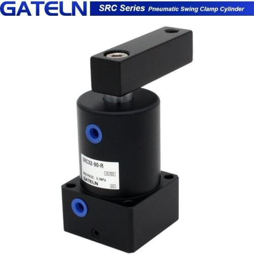 SRC cylinder 90°degree rotary clamping Corner pressing cylinder SRC25/32/40/50/63 Pneumatic rotary cylinder R/L 90° degree swing