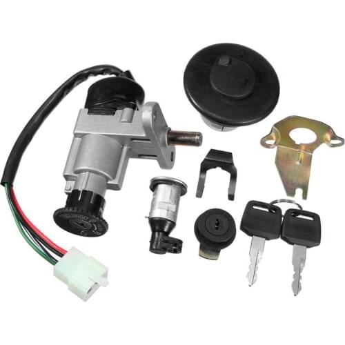 Start Switch Fuel Tank Cap Lock Keys Set for Autocycle GY6 50cc 150cc