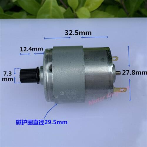 MABUCHI RS-365PH-17125 Carbon Brush DC Motor DC 6V-18V 12V 6500RPM Large Torque Electric motor with Pulley