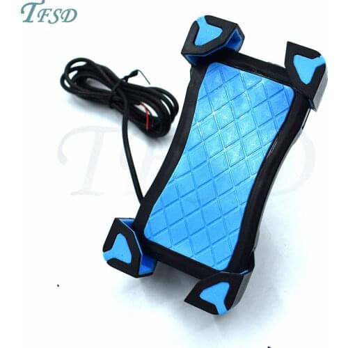 Universal Bicycle motorbike USB rechargeable Phone Holder Bracket Durable Motorcycle Rotating 360 Degrees For Kawasaki Z800