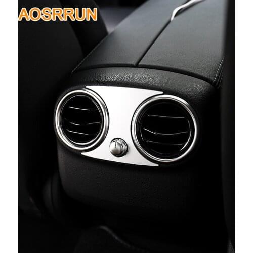 For Mercedes Benz C-Class C200 C180 C300 Sedan W205 2015 2016 Rear air conditioning Cover Car Accessories