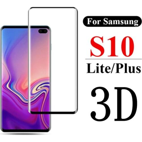 50pcs/lot 3D Full Cover Tempered Glass Screen Protector For samsung S10 lite e plus M10 M20