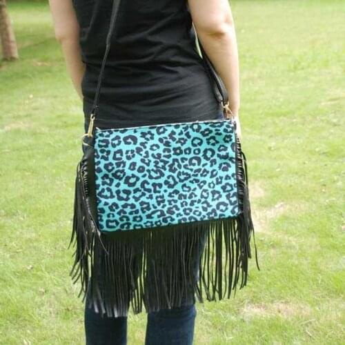 Women Tassel Crossbody Bag Female Fashion Leopard Print Bags Ladies Casual Fringe Bags Dropshipping