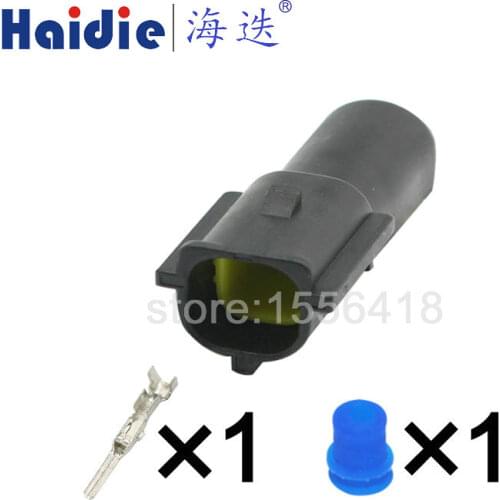 5sets 1pin Amp male part of 174877-2 AMPS-0-0174877-2 CA9314-000 auto waterproof cable plug connector 174879-2