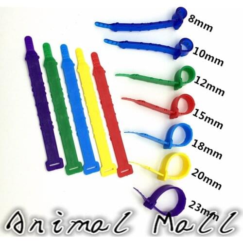 100 Pcs foot ring An inner diameter of 23mm Chickens, ducks and swans poultry foot ringbirds foot ring Adjustable size Soft