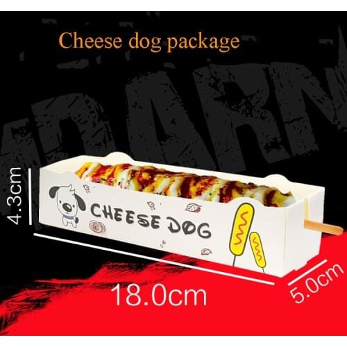 100pcs Lollipop waffle packaging Lolly waffle package Hot dog package Hot dog egg roll package box