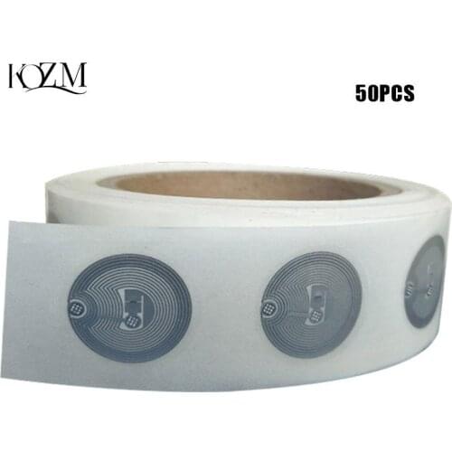 13.56mhz UID Changeable S50 1K NFC Sticker Wet Inlay NFC Tag Sector Blank Card