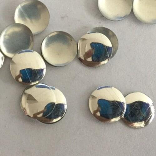500pcs 5mm Round Silver Flat Back Studs Hotfix Iron On Nailheads Glue FlatBack DIY Rhinestuds Punk Style Accessory For Garments