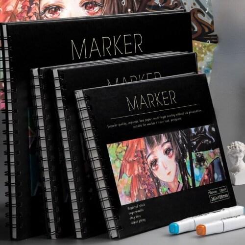 16K 50 Sheets Thicken Paper Sketch Book Student Art Painting Drawing Watercolor Book Graffiti Sketchbook School Stationery