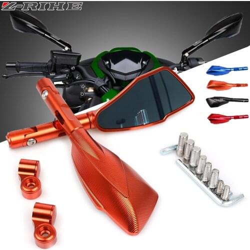 CNC Rearview Side Mirror Motorcycle Mirrors For 390 200 690 125 For Kawasaki Z800 Z750 ER6N ER6F touring DL1000