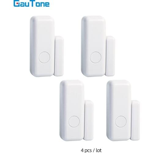 GauTone Door / Window Sensor 433MHz Wireless Home for Alarm System App Notification Alerts Sensor Detector