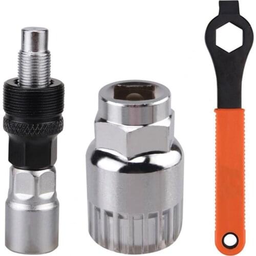 Practical 3Pcs Bike Crank Extractor High Strength Reusable Carbon Steel Professional Bottom Bracket Remover Bicycle Repair Tool