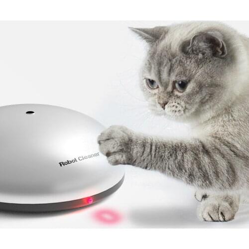 Electric Pet Toy Cat Laser Toy Interactive Cat Toy And Pet Hair Robot Cleaner All In One Machine