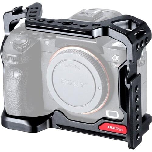 UUrRig R063 Metal Camera Cage Case for SONY A7R3 A7M3 Universal 38mm Arca Swiss Hole With Cold Shoe Sony Camera Accessories