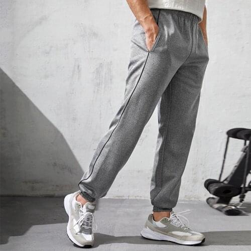Men Sport-Pants Thick Trousers Top-end Fabric Training Gym Running Workout Fitness Jogging Track Male Sportswear Joggers