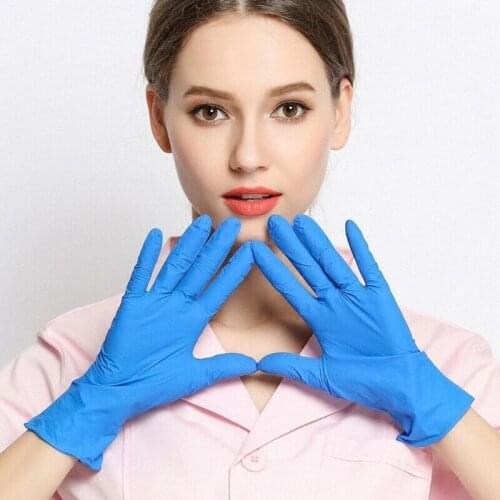 1000/2000/3000Pcs Disposable Nitrile Rubber Latex Gloves Oil Resistant Puncture-Proof Gloves for Labor Home Food Dental Use