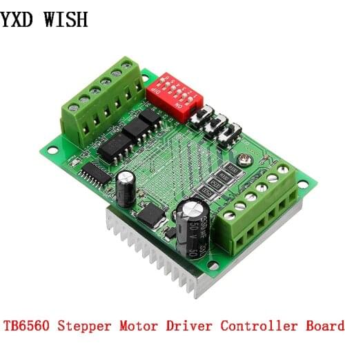 TB6560 Stepper Motor Driver Controller Board 3.5A 10V-35V CNC Rounter Control Module Low Voltage Over Heat Current Protection