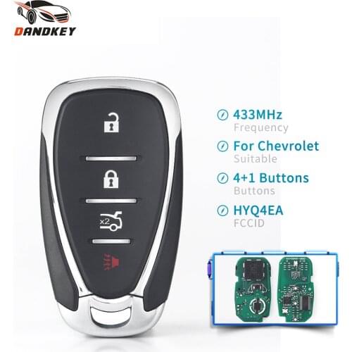Dandkey Smart Remote Key 433MHz for Chevrolet Camaro 2016 2017 2018 2019 2020 Remote Control Keyless Entry Car key HYQ4EA