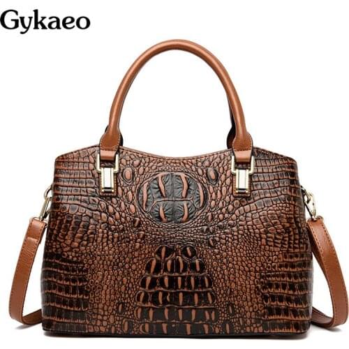 Luxury Handbags Women Bags Designer Fashion Handbag Ladies PU Leather Alligator Shoulder Bag 2021 Female Shopping Messenger Bags