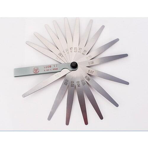 10PCS 1 Metric Thickness Value Feeler Gauge 0.02-1Mm Measuring Tool For Feeler Gauge Valve Shim Use Metric Gap Gauges