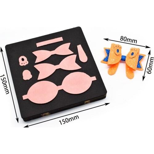 SMVAUON Bow DIY Craft Handmade Stamping Wood Die Cutting Bowknot Decoration Knife Molds Suitable for Big Shot Machines