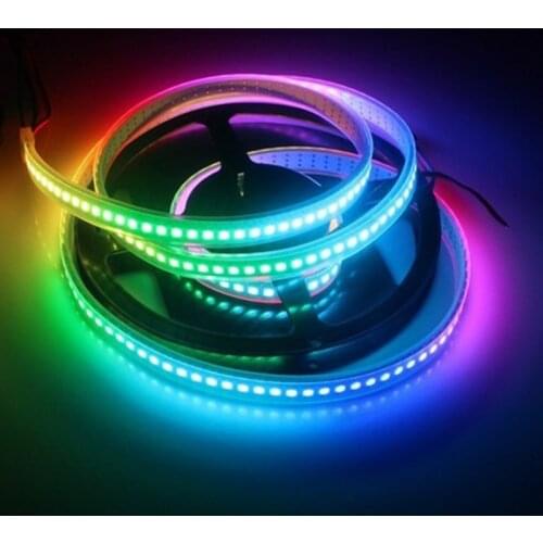 1M DC5V WS212B RGB LED Light 5050 SMD 144leds/m WS2811 IC full dream color Addressable LED Pixel Strip light tape Digital Lights
