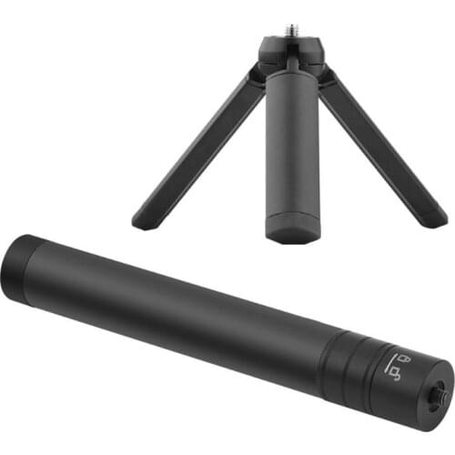 2 in 1 Extension Bar Stick Tripod Stand w/1/4 Screw Foldable Mini Tripod for DJI OSMO Mobile 2 phone stabilizer