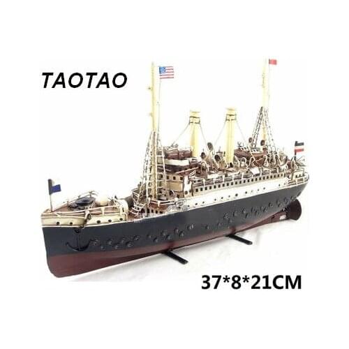 Vintage boat decoration 1915 Marklin luxury cruise ship handmade wrought iron home decoration creative gifts birthday present
