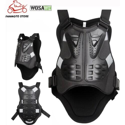 WOSAWE Motorcycle Armor Vest Men Sleeveless Armor Outdoor Motocross Sport Chest Protective Gear Guard Motorbike Vest Protection