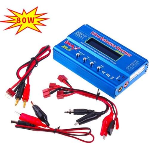 IMAX B6 80W Battery Charger Lipo NiMh Li-ion Ni-Cd Digital RC IMAX B6 Lipro Balance Charger Discharger + 15V 6A Adapte