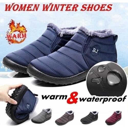 Women Snow Boots Plush New Warm Ankle Boots for Women Winter Boots Waterproof Women Boots Female Winter Shoes Women Booties