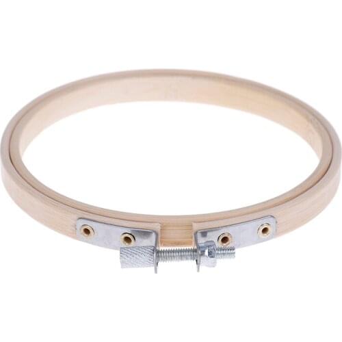 10cm Wooden Embroidery Hoops Frame Set Bamboo Embroidery Hoop Rings for DIY Cross Stitch Needle Craft Tool