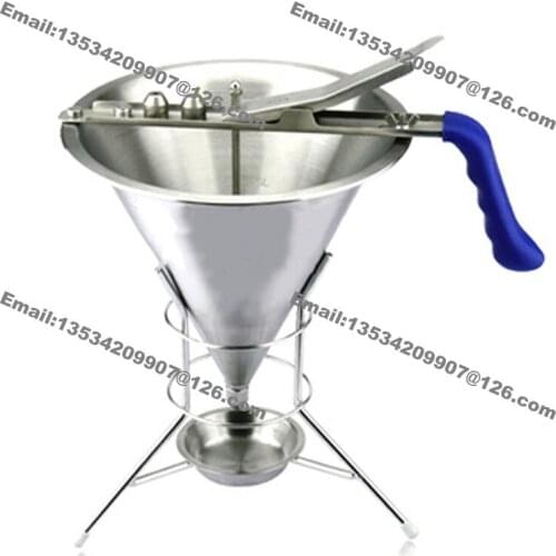 2mm 4mm 6mm Stainless Steel Commercial Use Waffle Cupcake Mini Dutch Pancake Takoyaki Dorayaki Taiyaki Batter Dispenser