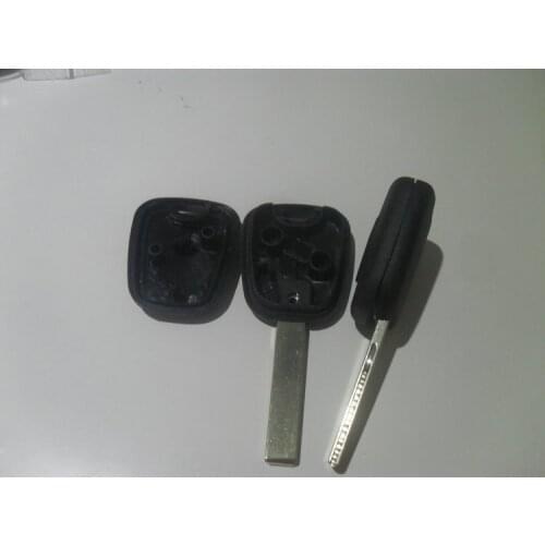 2 pcs/lot Replacement Transponder Key Shell Case Cover For Peugeot 307 With VA2 Blade No Groove