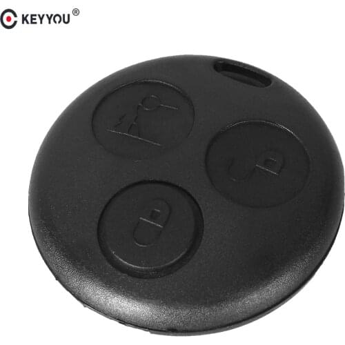 KEYYOU 10X 3 Button Remote Key Cover For SMART For Mercedes Benz Remote Key Shell Case Replacement Fob Free Shipping