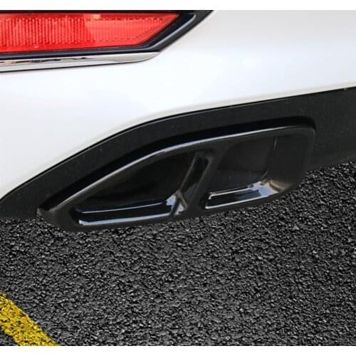 Car Exhaust Pipe Decoration Cover Auto Exterior Stainless Steel Protection Modification Accessories For BMW 3 Series G20 G28 325
