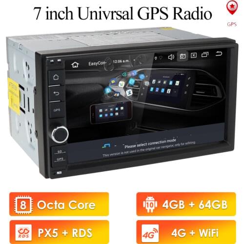 Android10.0 8Cores 4+64 Car Radio 2 Din Autoradio GPS Navigation 2din Universal Car Multimedia Player BT FM Stereo Audio Monitor