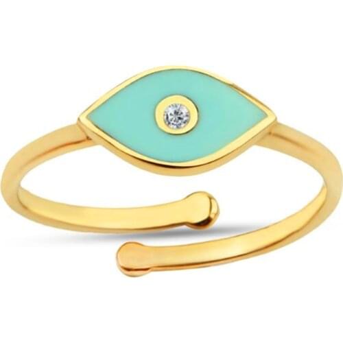 CANNER DevilS Eye Rings For Women 925 Sterling Silver Wholesale Fine Jewelry Rings Versatile Zircon Anillos Party Rings Joyero