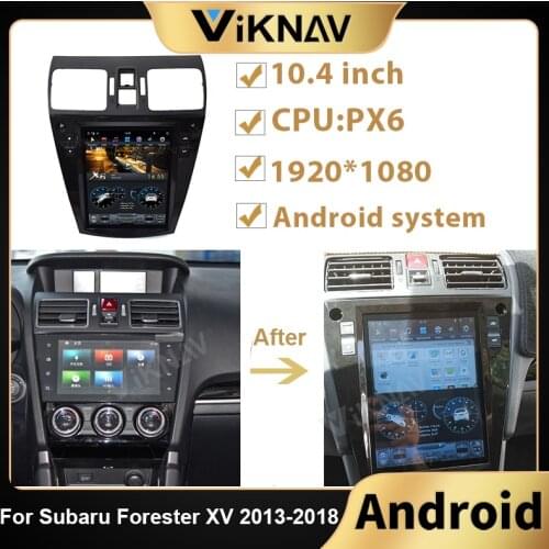 PX6 Android car radio for Subaru Forester XV 2013-2018 car stereo autoradio vertical screen GPS navigation multimedia player