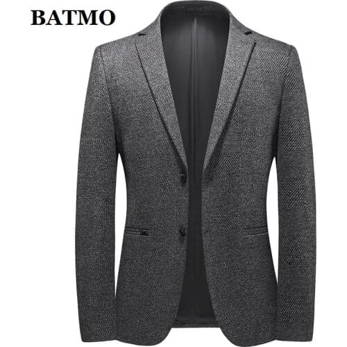 BATMO 2020 new arrival autumn casual Houndstooth blazer men,mens casual jackets,plus-size M-4XL 6569