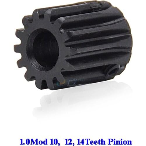 Free Shipping 1Mod 10 12 14 Teeth Right Teeth Gear Pinion Rack 45# Steel Positive Gear CNC Gears Transmission Motor 3D Parts
