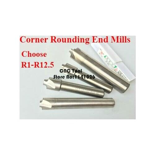 Free Shipping 1PCS New 2F/4F R1.0mm-R12.5mm Corner Rounding End Mills Endmill Tool Milling Cutter