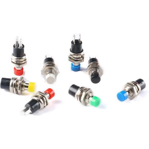 Free shipping 5PCS PBS-110 small button switch 7MM button to reset the quality of non-locking switch switch