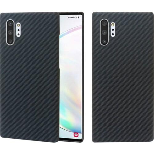 For Samsung Galaxy Note 10 Plus Case Carbon Fiber Pattern Ultra Thin Aramid Fiber Cases Cover for Samsung S20 S20+ S20 Ultra