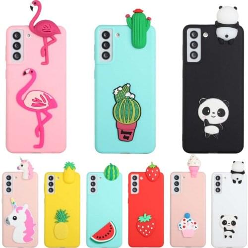 On For Etui Samsung Galaxy S21 FE Case 3D Case sFor Samsung S20 FE S21FE S 20FE Cases Covers Cartoon Soft Silicone Phone Cover